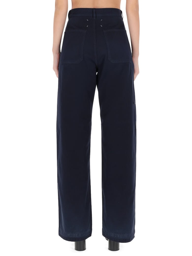 herringbone wide leg pants by Selfnex