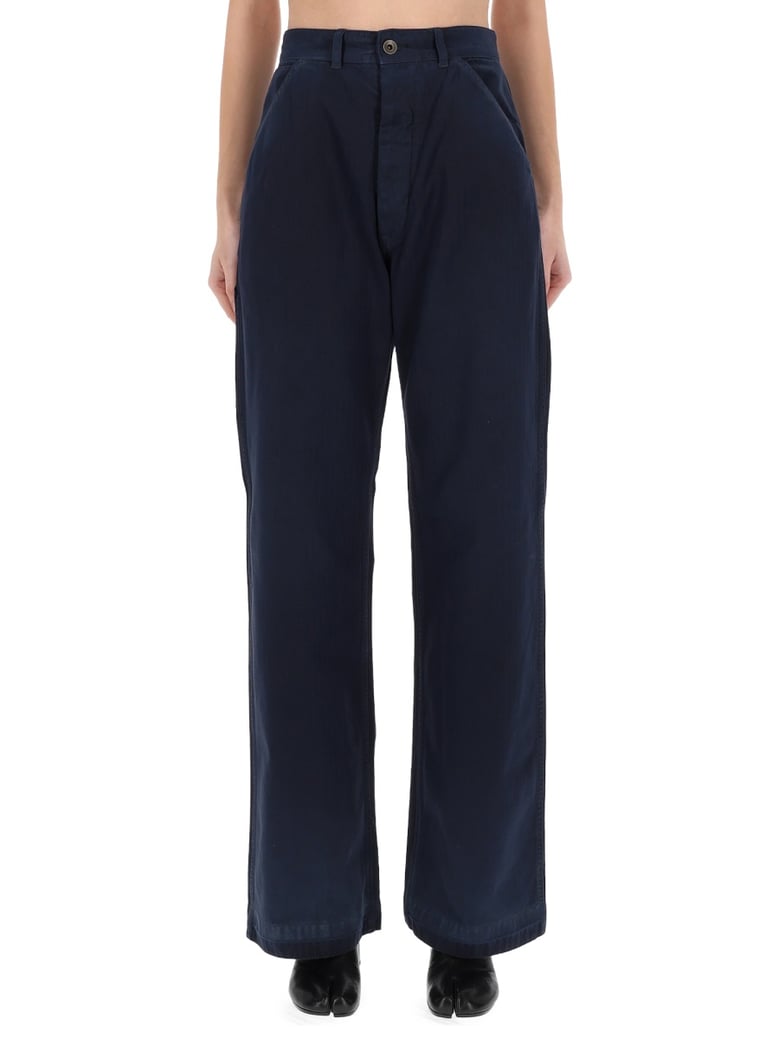 herringbone wide leg pants by Selfnex