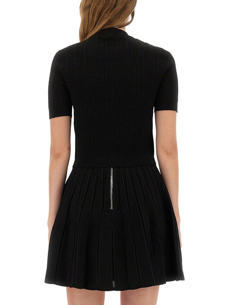 knitted cardigan in black by Selfnex