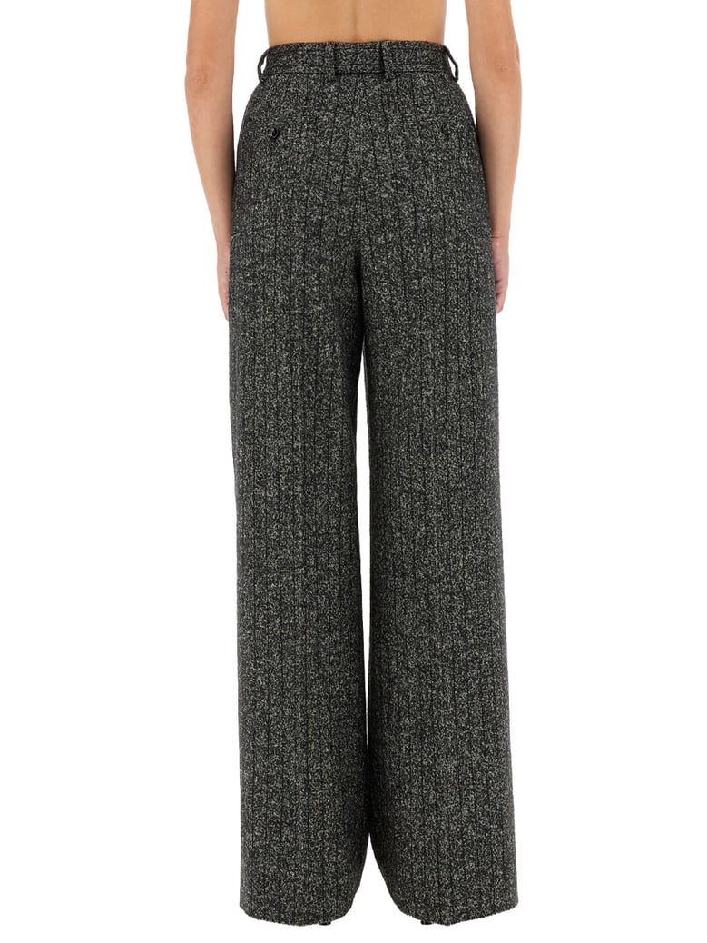 striped wool pants by Selfnex