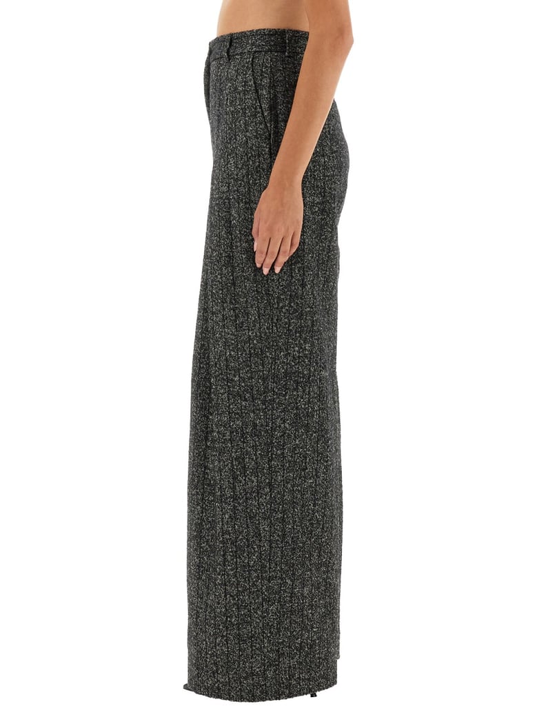 striped wool pants by Selfnex