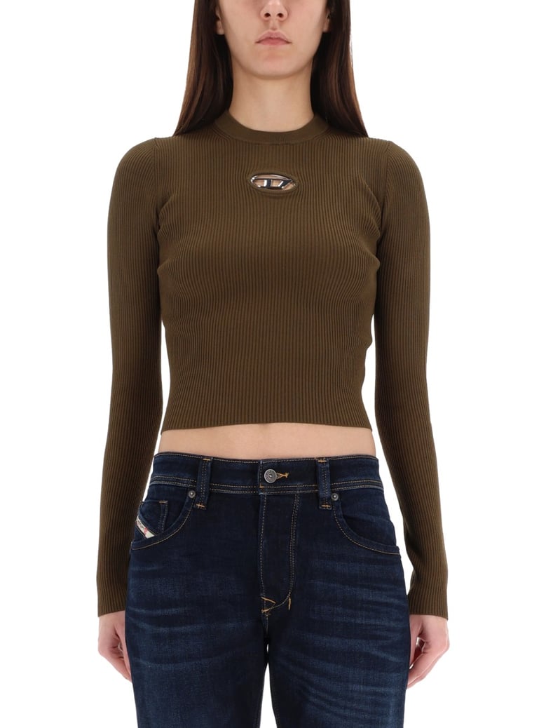 slim fit brown top by Selfnex