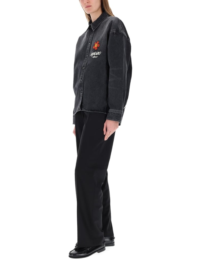 workwear shirt with kenzo x futura 2000 embroidery by Selfnex