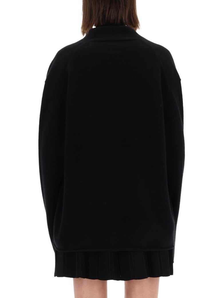 cashmere cardigan in black by Selfnex