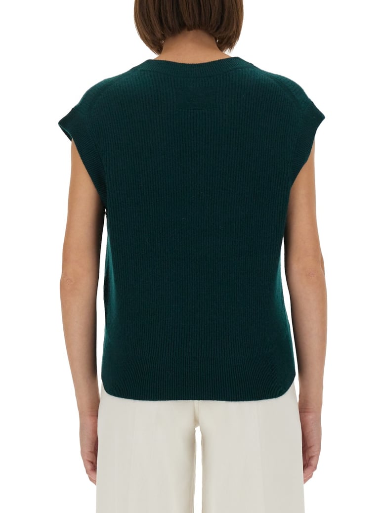 ribbed knit vest by Selfnex