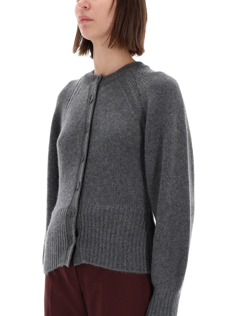 cashmere sculpted cardigan by Selfnex