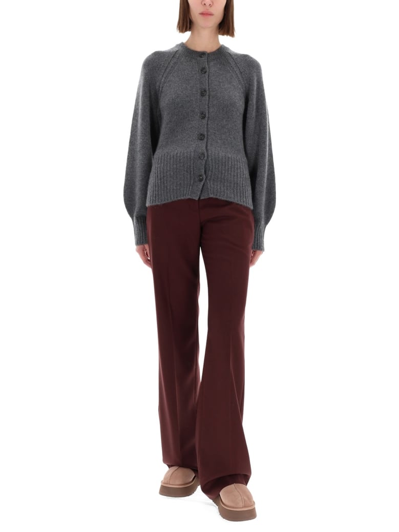 cashmere sculpted cardigan by Selfnex