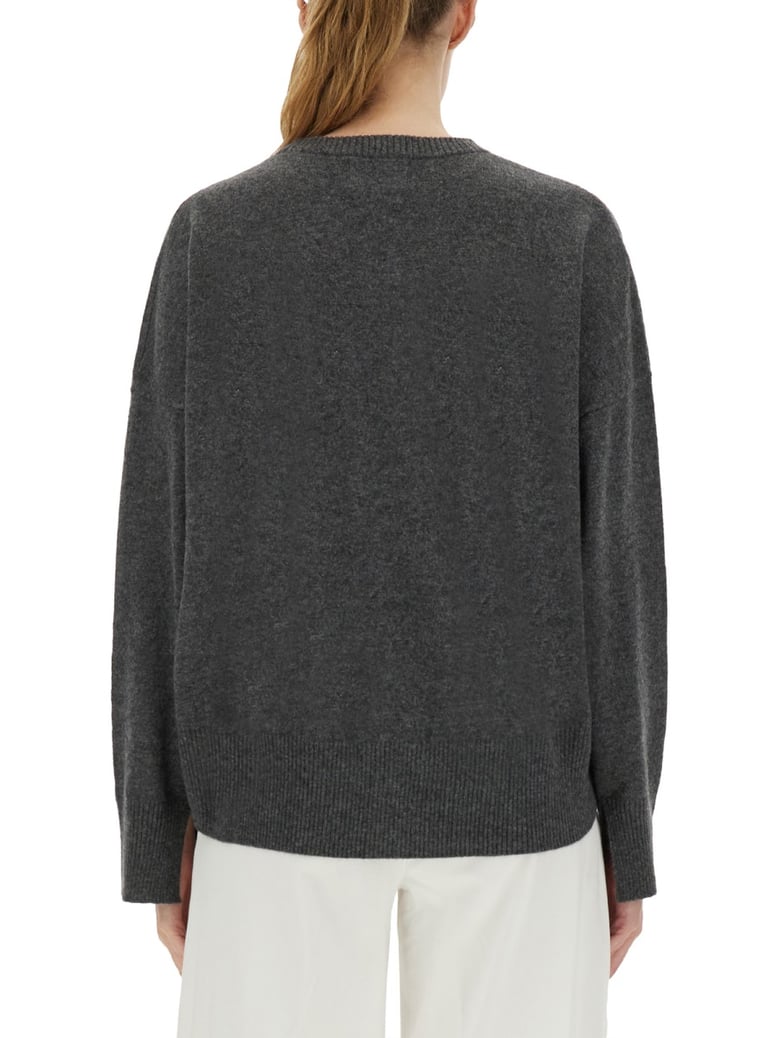 cashmere sweater in charcoal by Selfnex