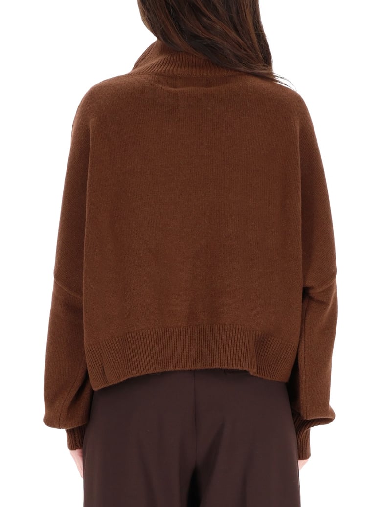 brown knit shirt by Selfnex