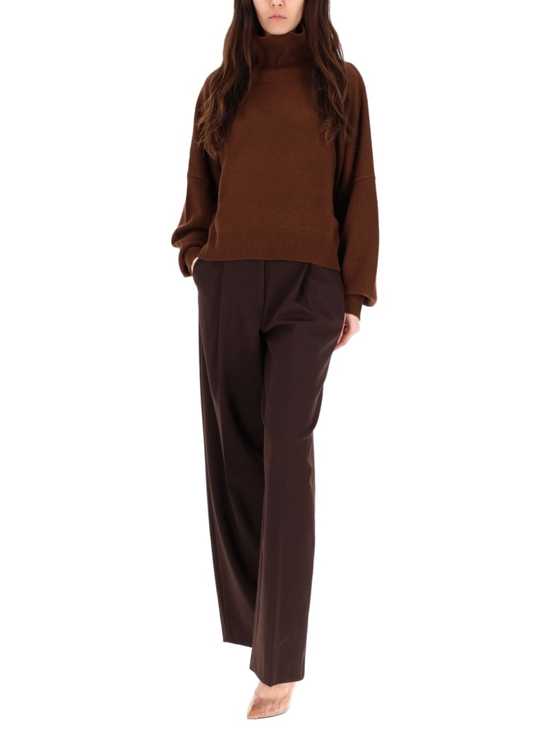 brown knit shirt by Selfnex