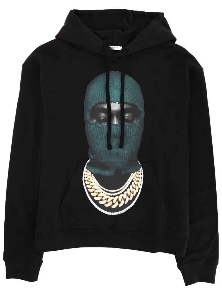 black sweatshirt with print by Selfnex