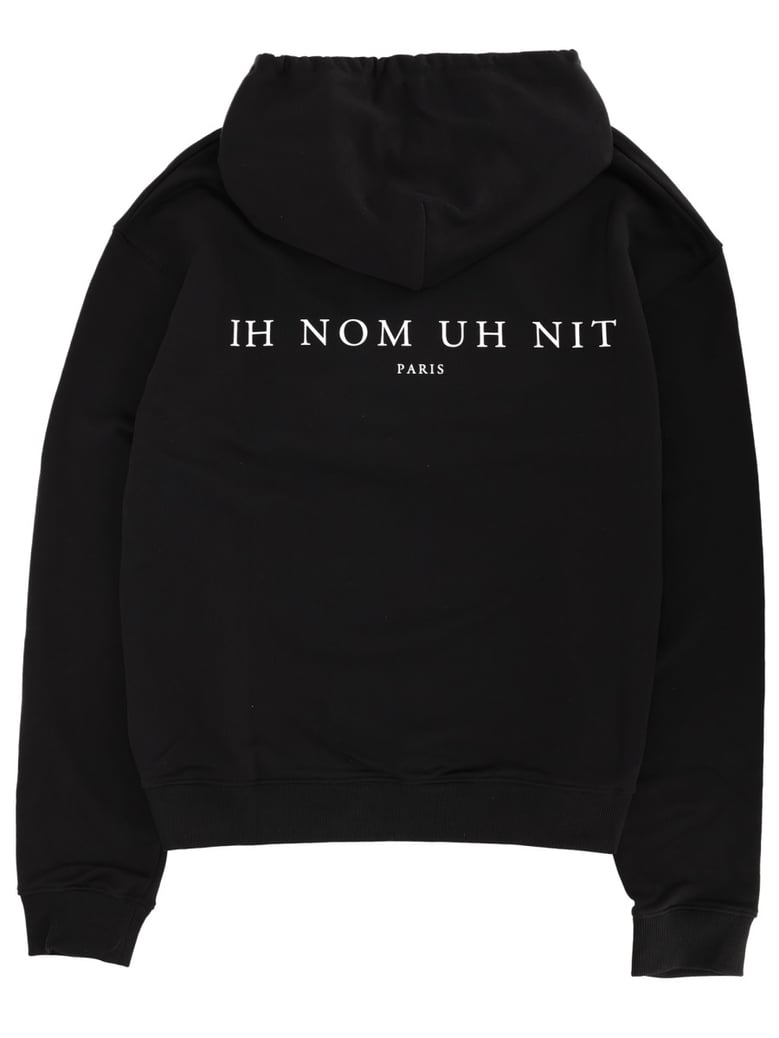 black sweatshirt with print by Selfnex