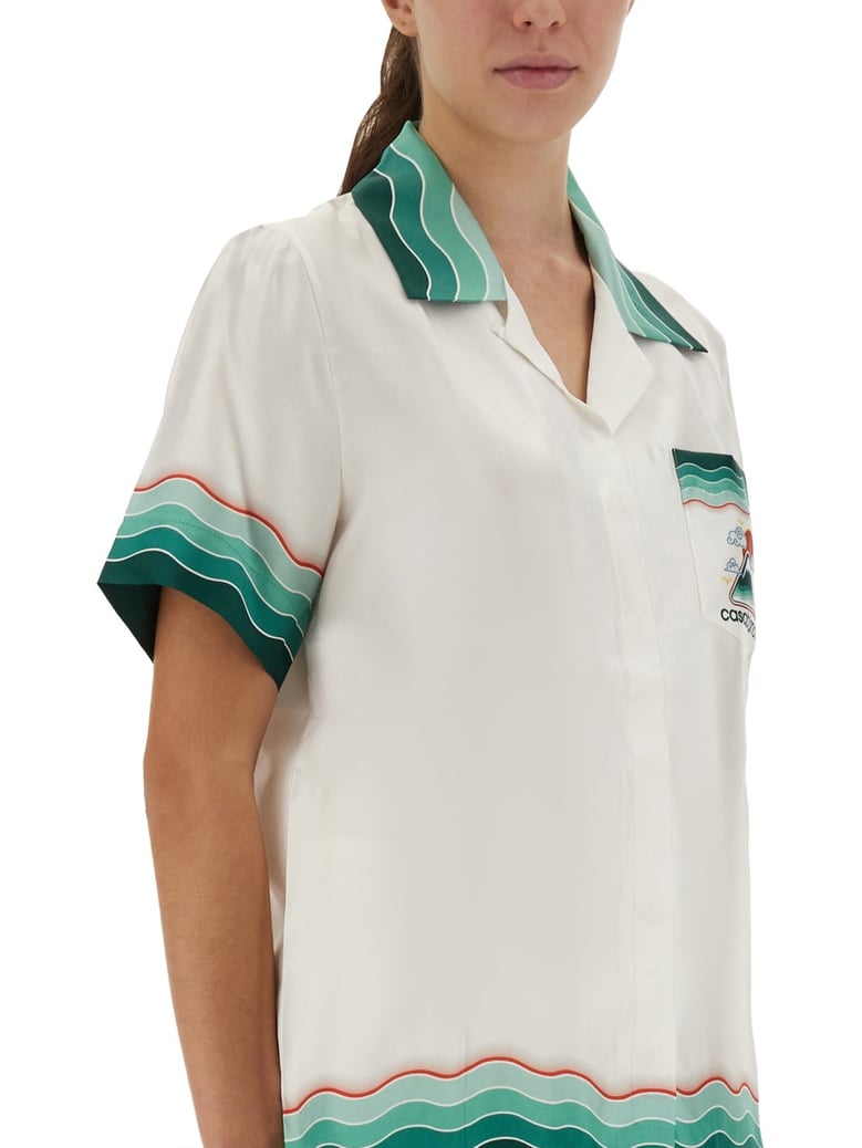 multicolour silk shirt by Selfnex