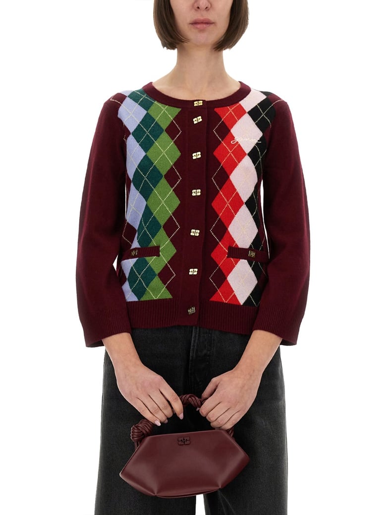 jacquard cashmere cardigan by Selfnex