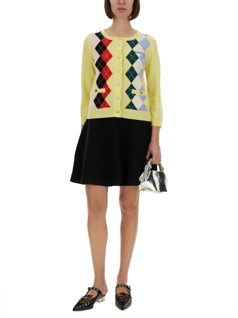 jacquard cashmere cardigan by Selfnex