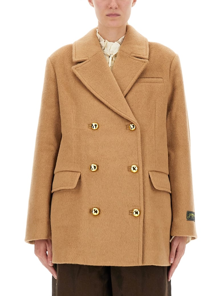 double-breasted wool blazer by Selfnex