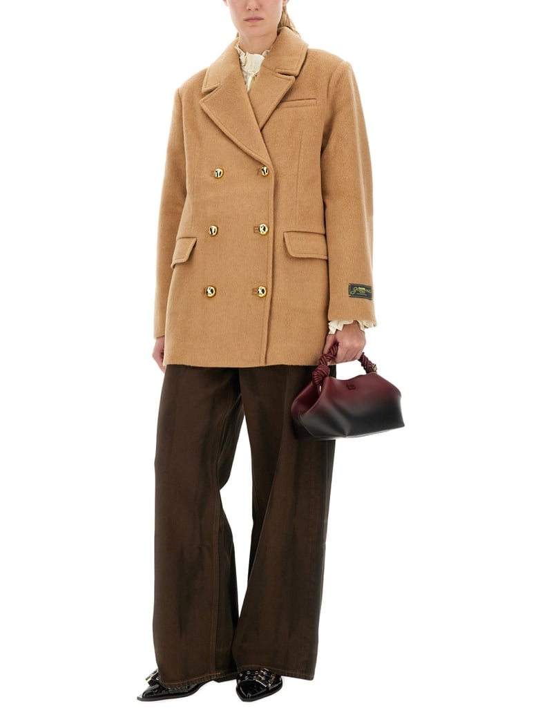 double-breasted wool blazer by Selfnex