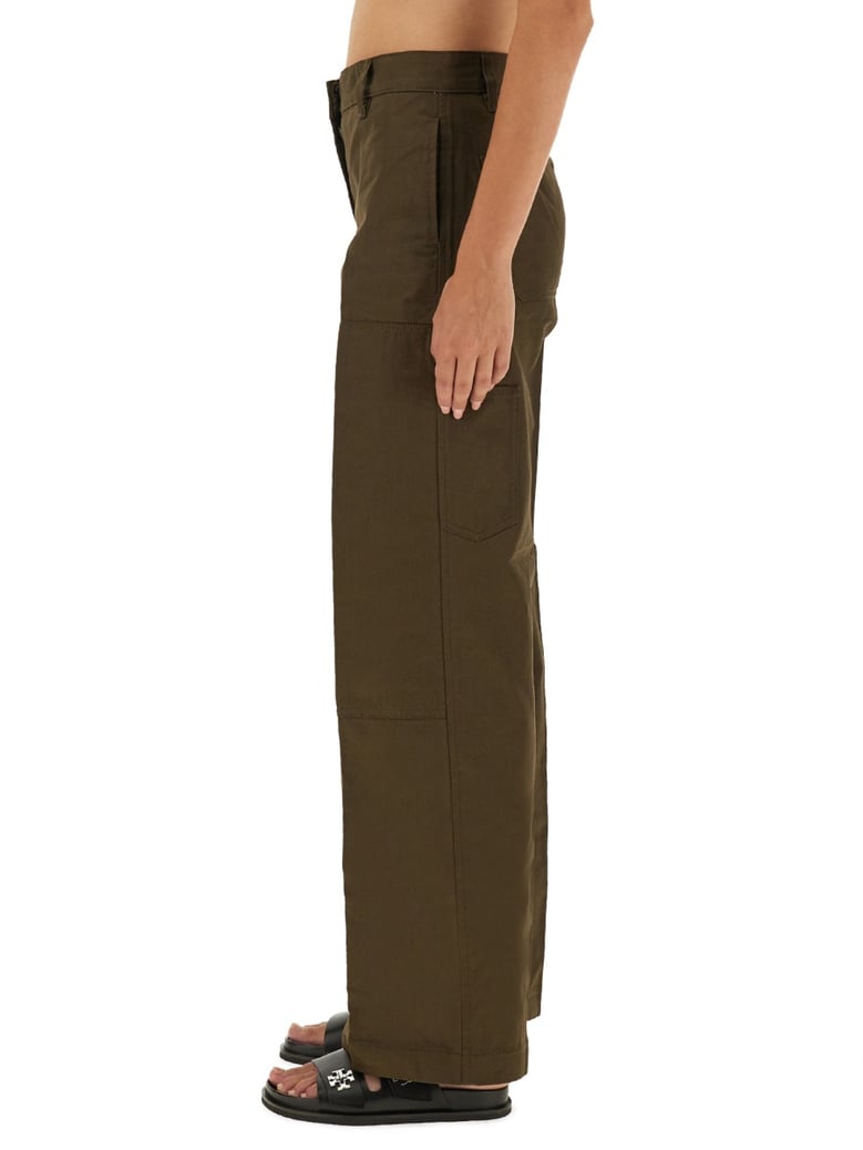 cargo pants in green cotton by Selfnex