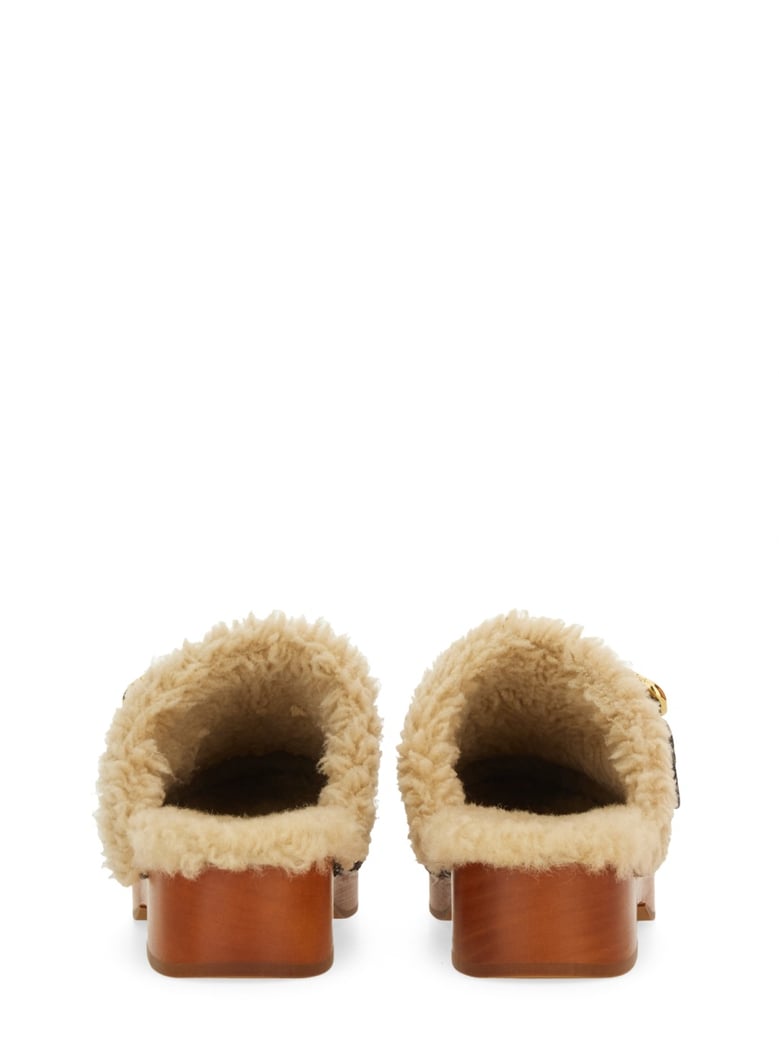 shearling mule by Selfnex