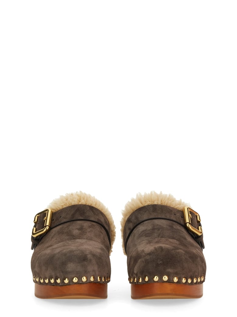 shearling mule by Selfnex