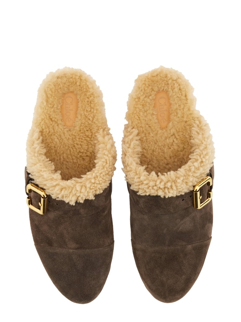 shearling mule by Selfnex