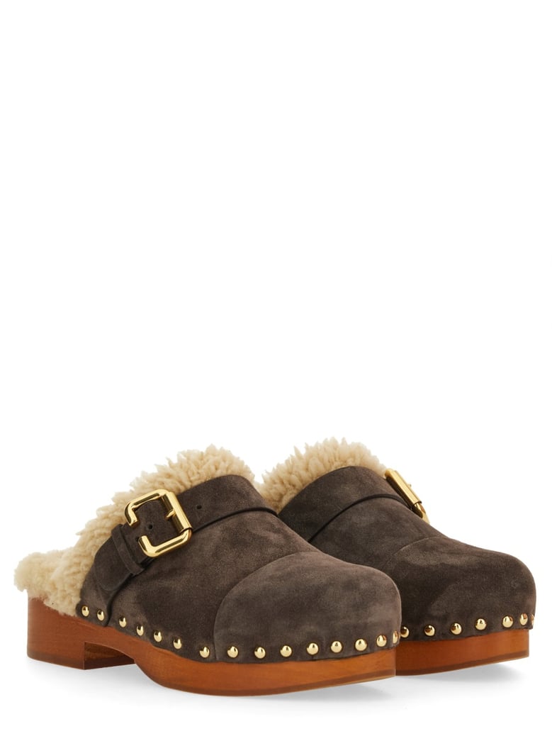shearling mule by Selfnex