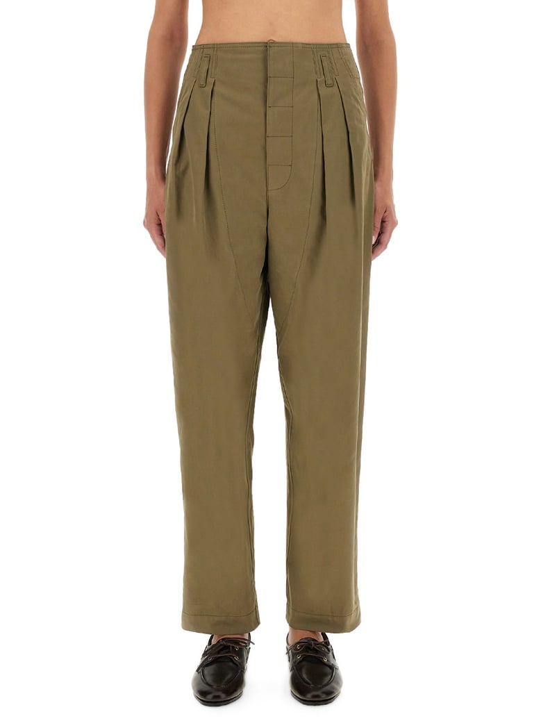 tailored pants with pleats by Selfnex