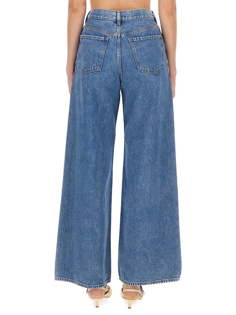 high waist wide-leg jeans by Selfnex