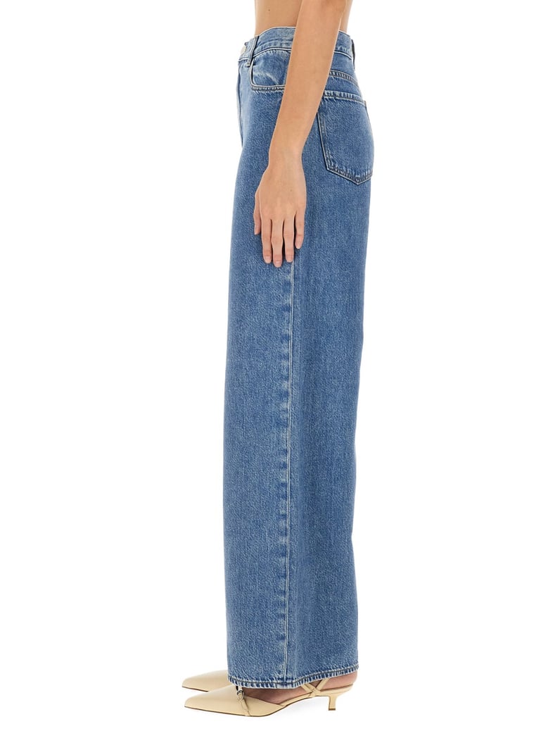 high waist wide-leg jeans by Selfnex