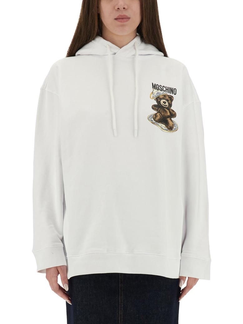 sweatshirt with teddy print by Selfnex