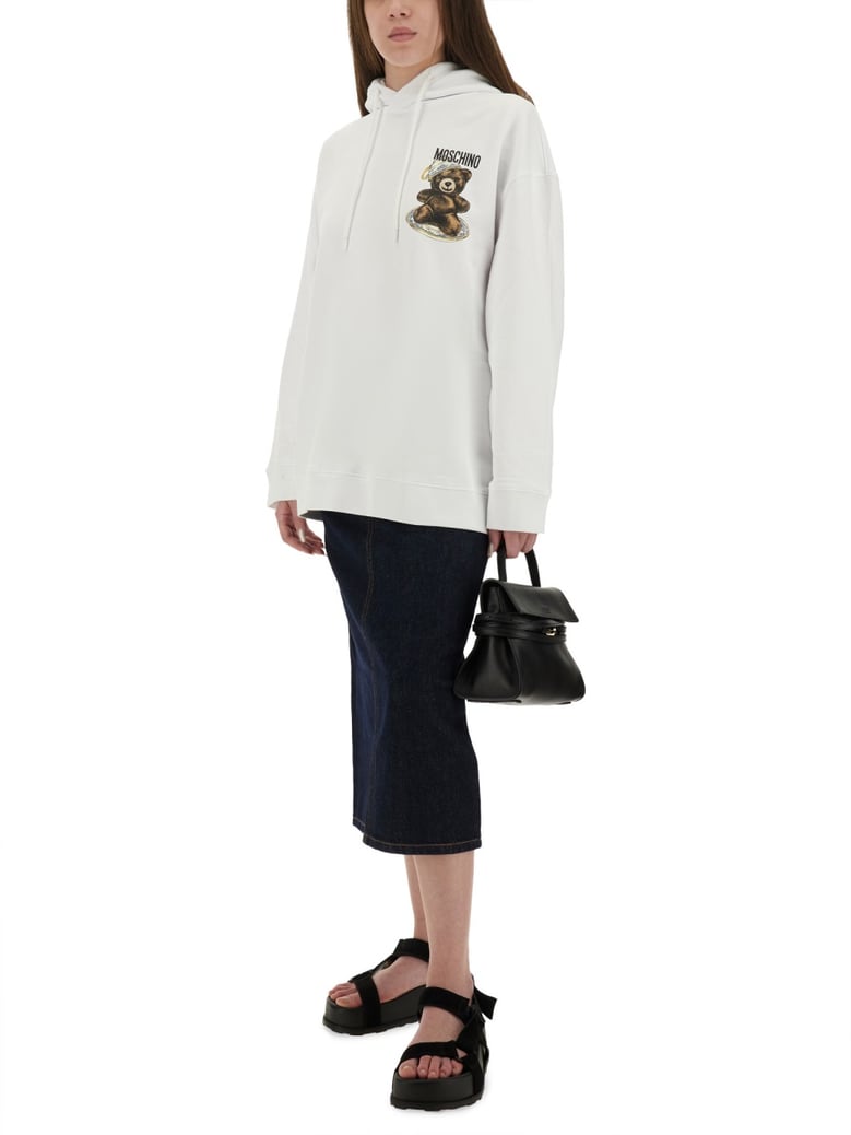 sweatshirt with teddy print by Selfnex