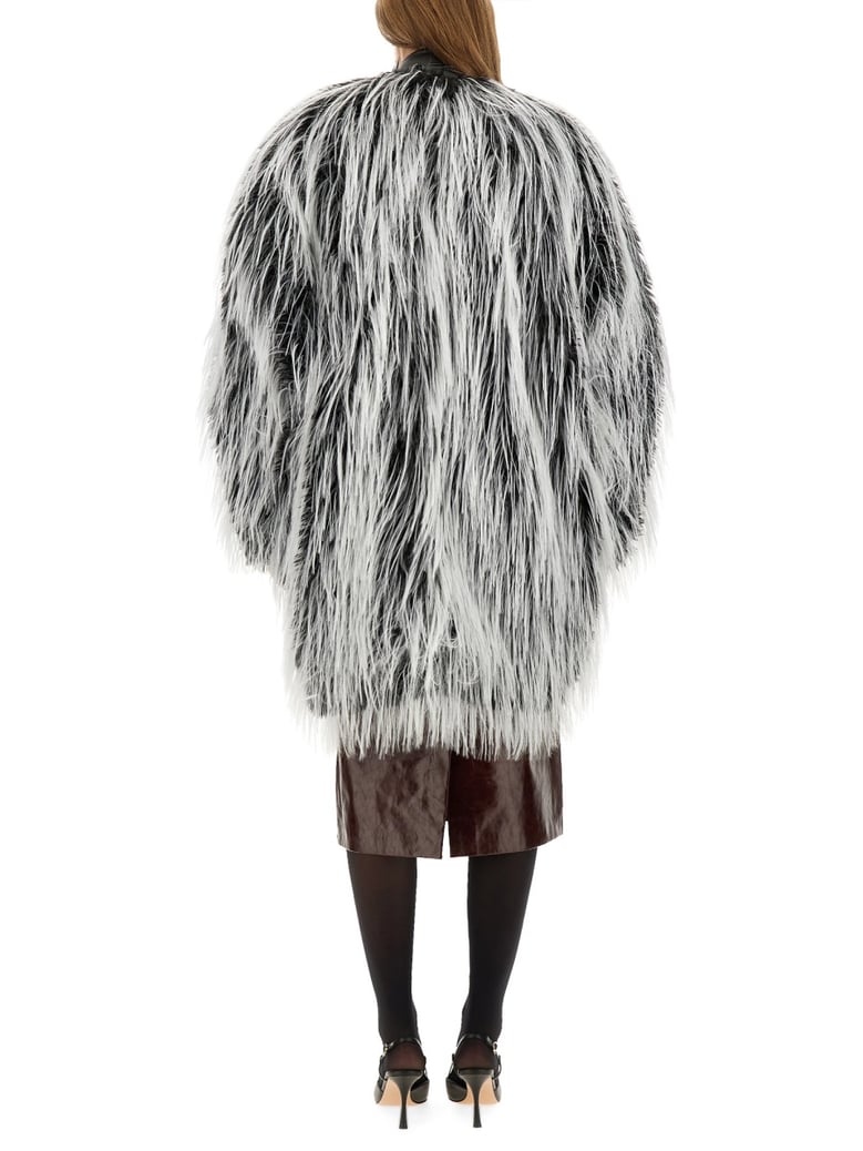 ecofur jacket in multicolour by Selfnex