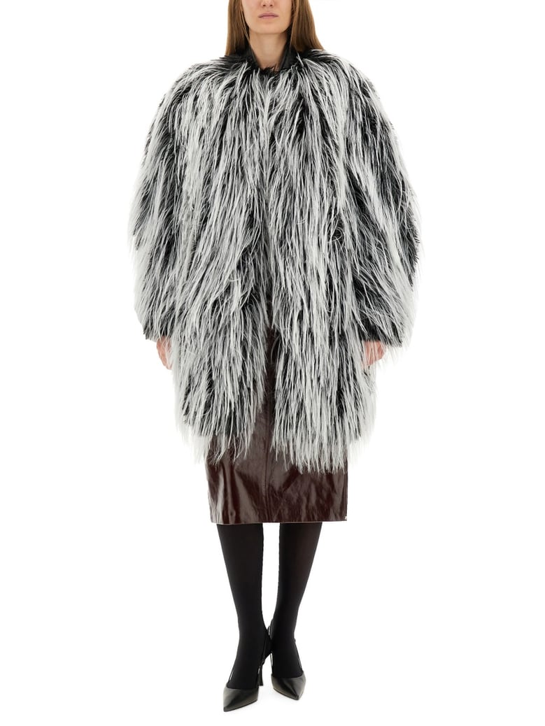 ecofur jacket in multicolour by Selfnex