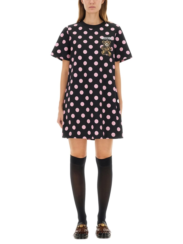 teddy polka dots dress by Selfnex