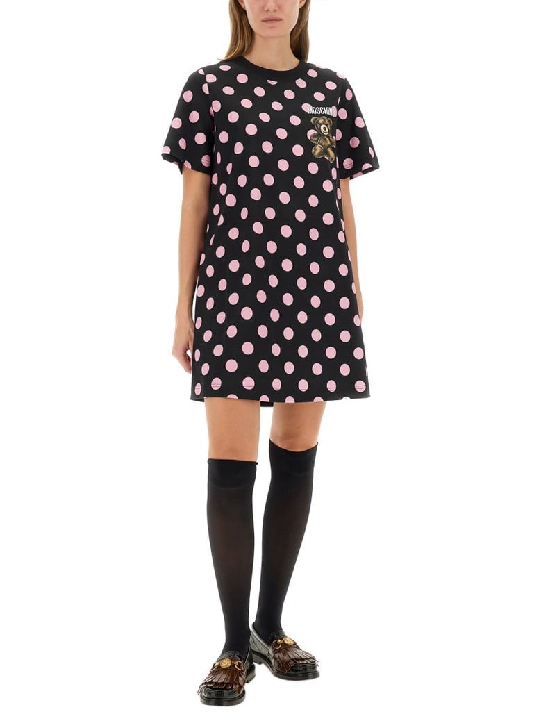 teddy polka dots dress by Selfnex