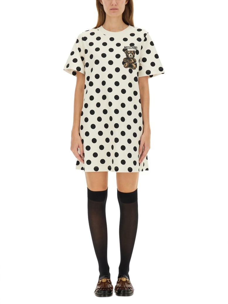 teddy polka dots dress by Selfnex