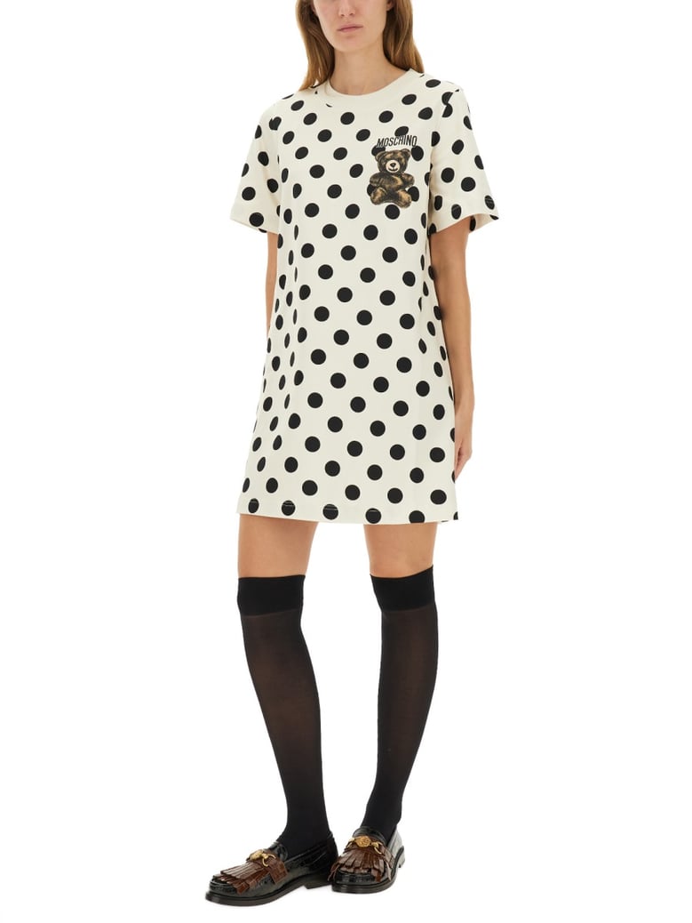teddy polka dots dress by Selfnex