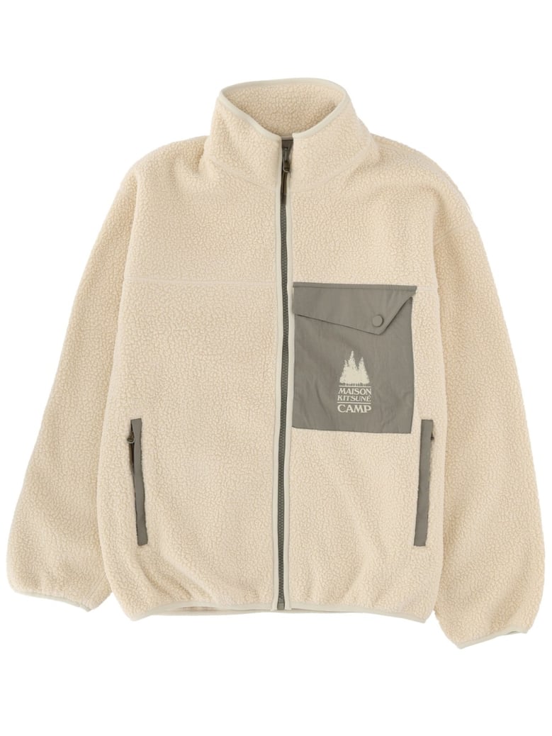 fleece jacket in powder by Selfnex