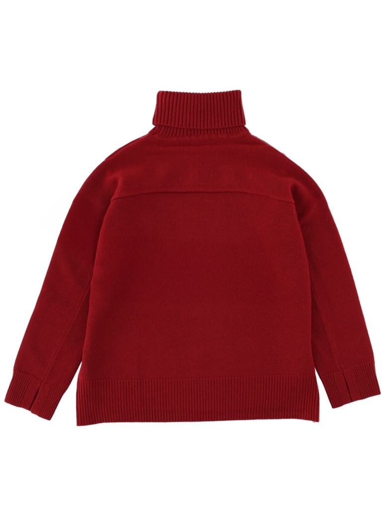 turtleneck sweater in bordeaux by Selfnex