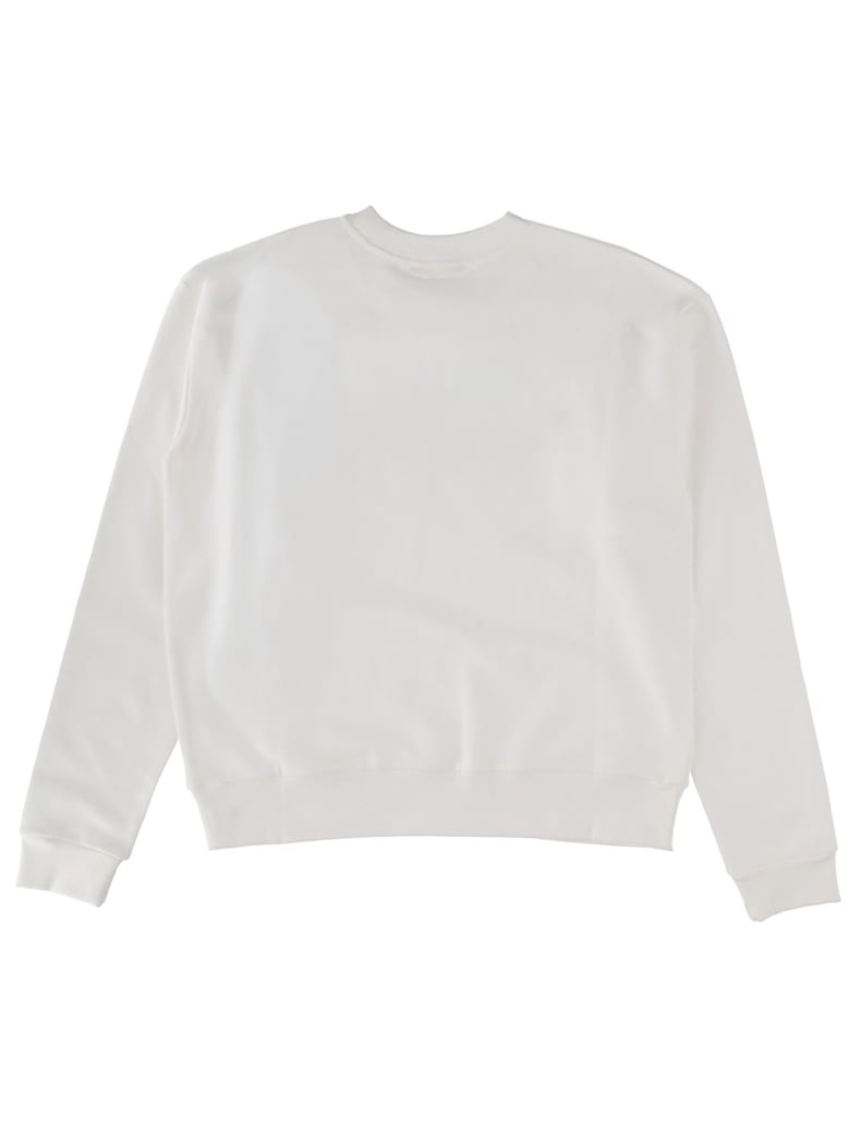 sweatshirt with logo white by Selfnex