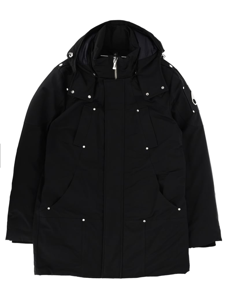black shearling parka by Selfnex