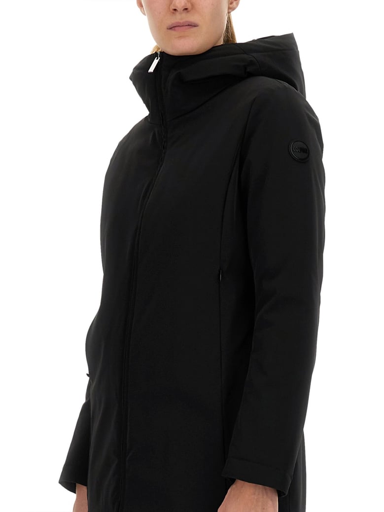 down jacket in black by Selfnex