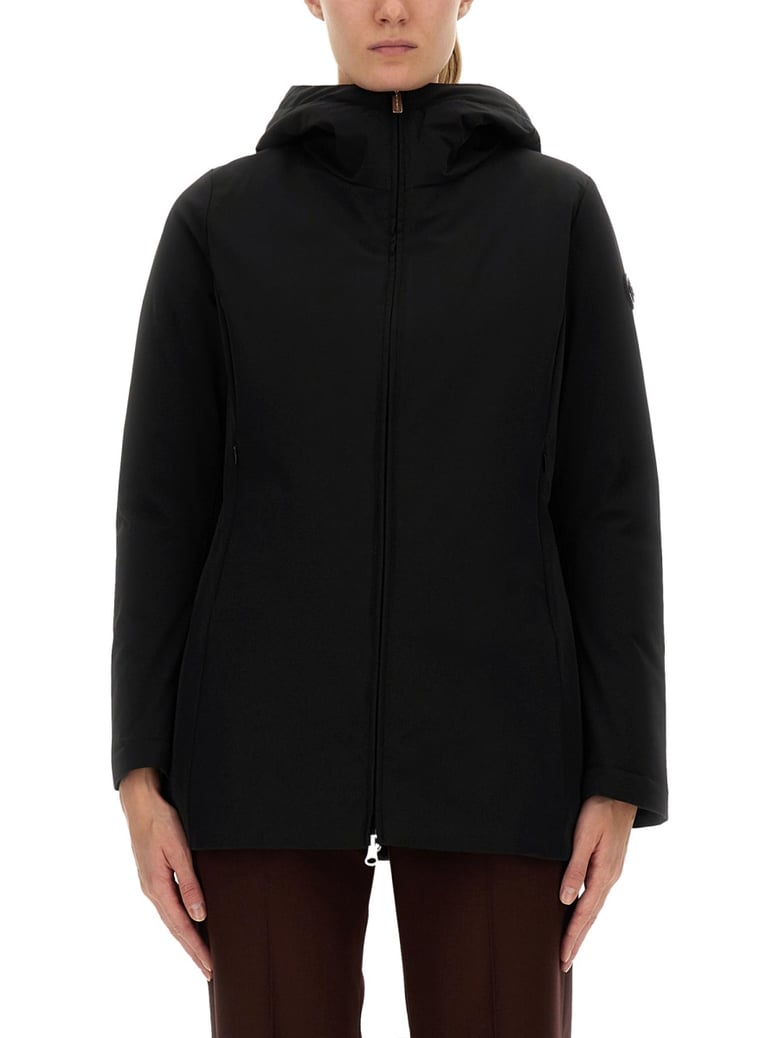down jacket in black by Selfnex