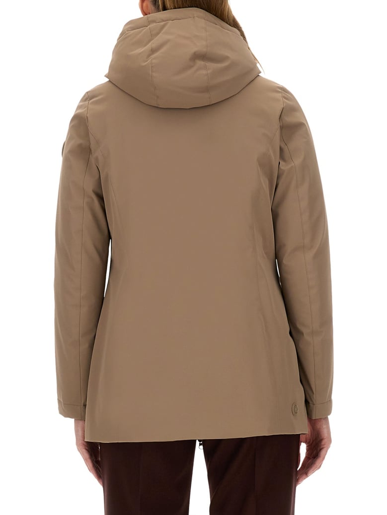 brown down jacket by Selfnex