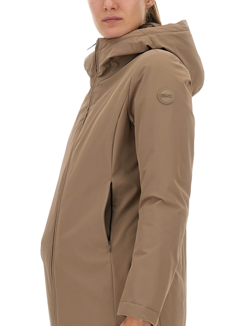 brown down jacket by Selfnex