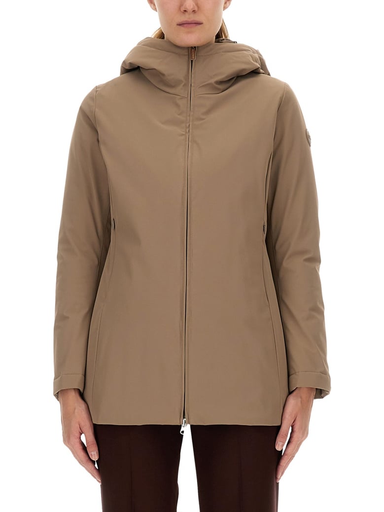 brown down jacket by Selfnex