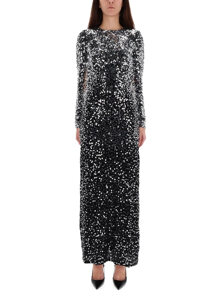 long dress with sequins by Selfnex