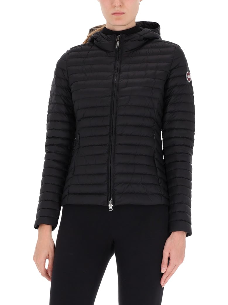 quilted jacket in black by Selfnex