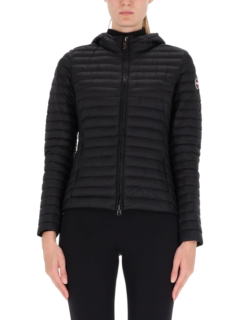 quilted jacket in black by Selfnex