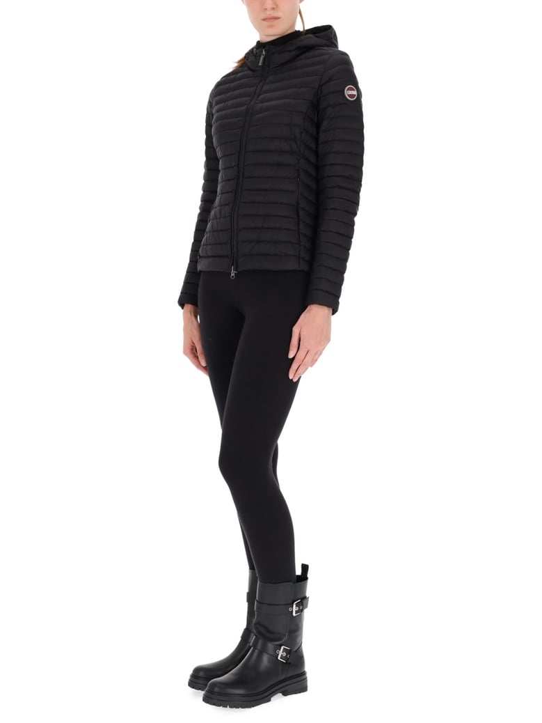 quilted jacket in black by Selfnex